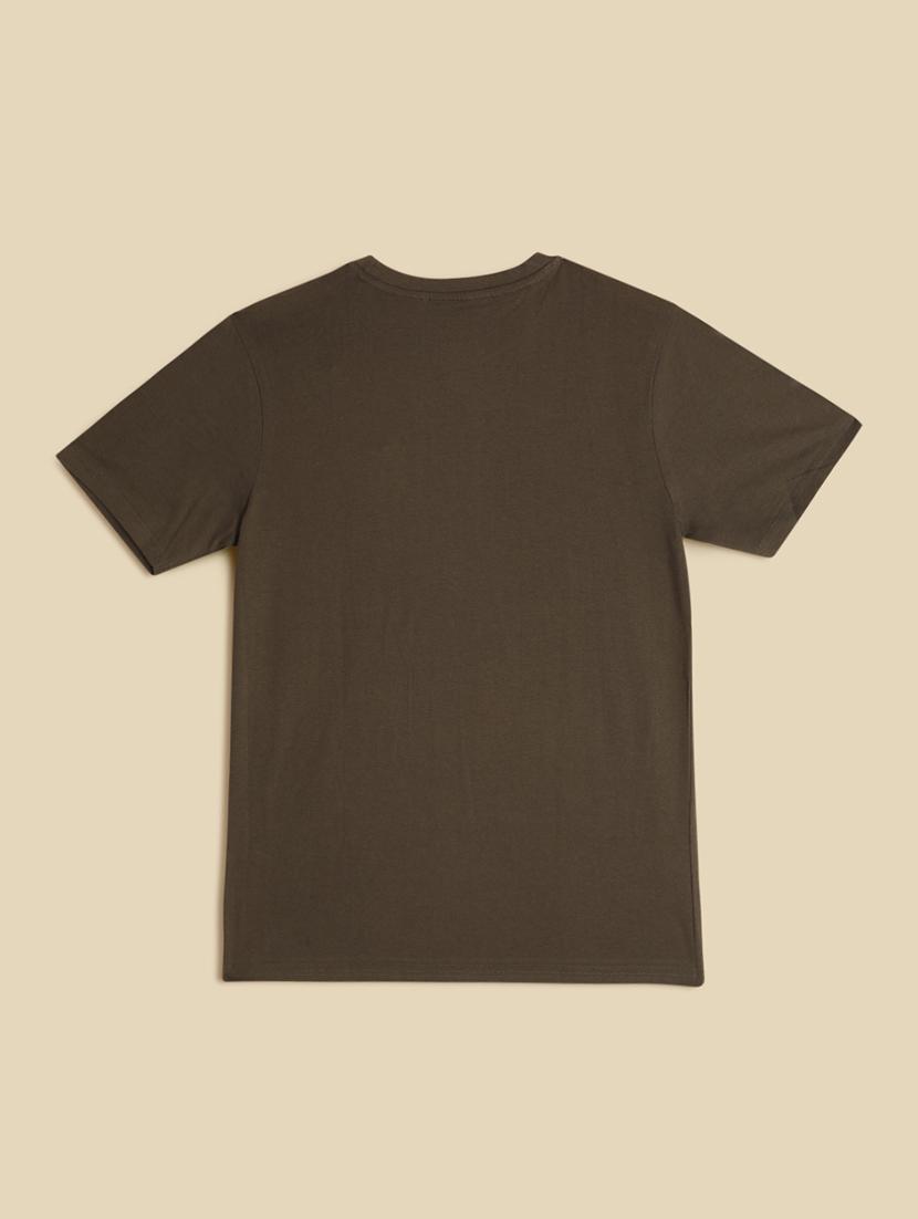 men front print round neck regular fit t-shirt - 21966454 - Standard Image - 1