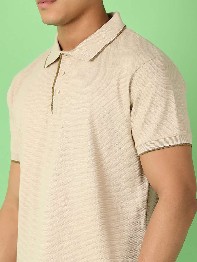 men solid short sleeve regular fit polo t-shirt - 21966473 -  Standard Image - 4