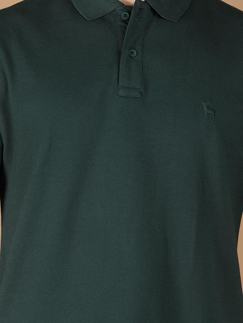men solid short sleeve regular fit polo t-shirt - 21966526 - Standard Image - 4
