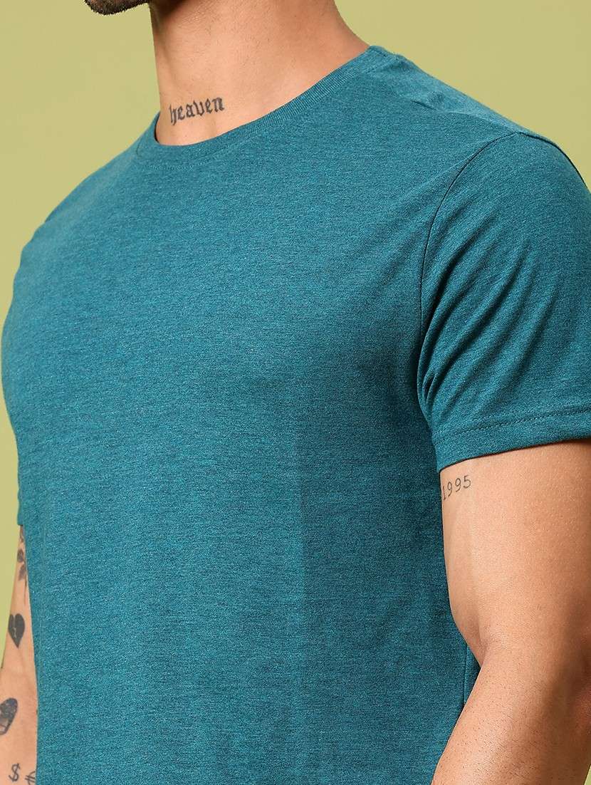 men solid short sleeve regular fit t-shirt - 21966536 - Standard Image - 4