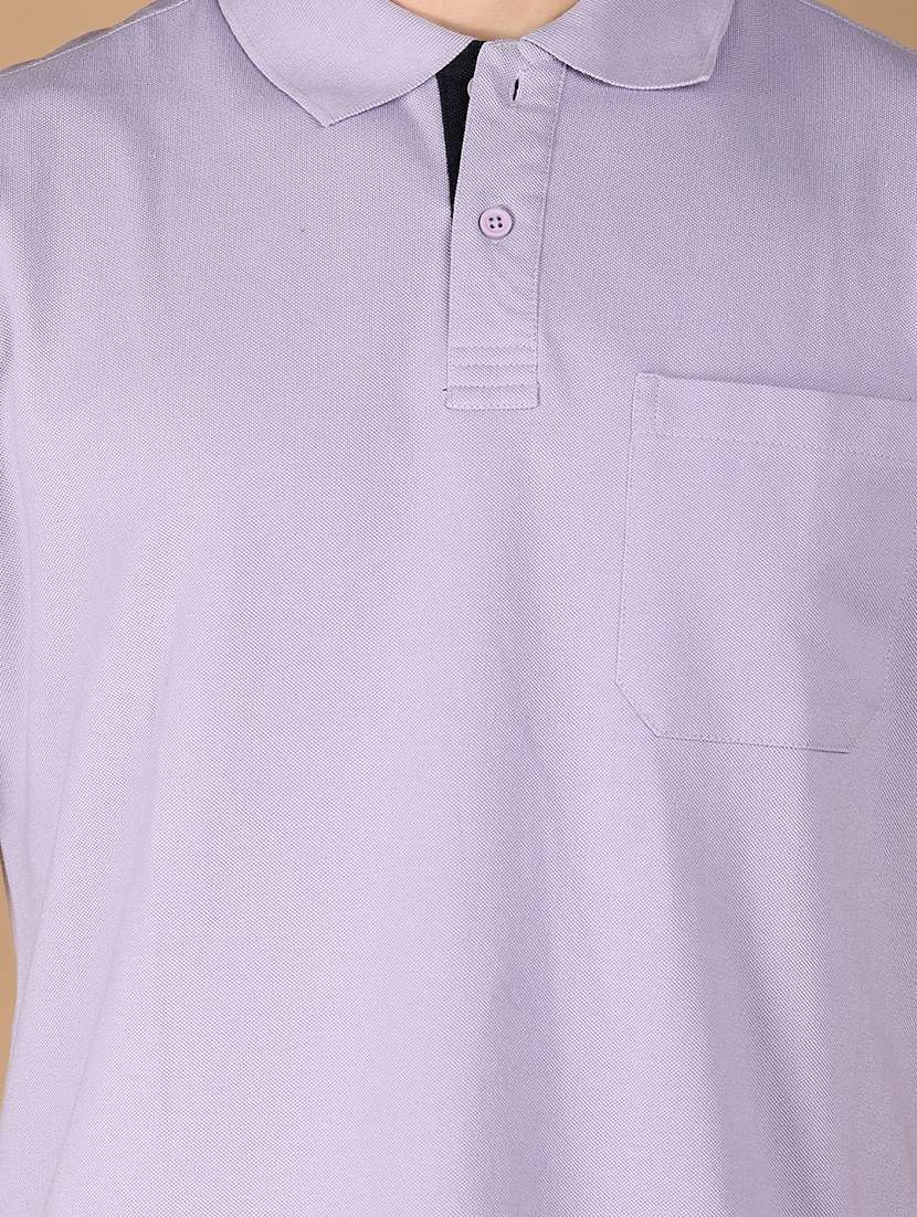 men solid short sleeve regular fit polo t-shirt - 21966539 - Standard Image - 4