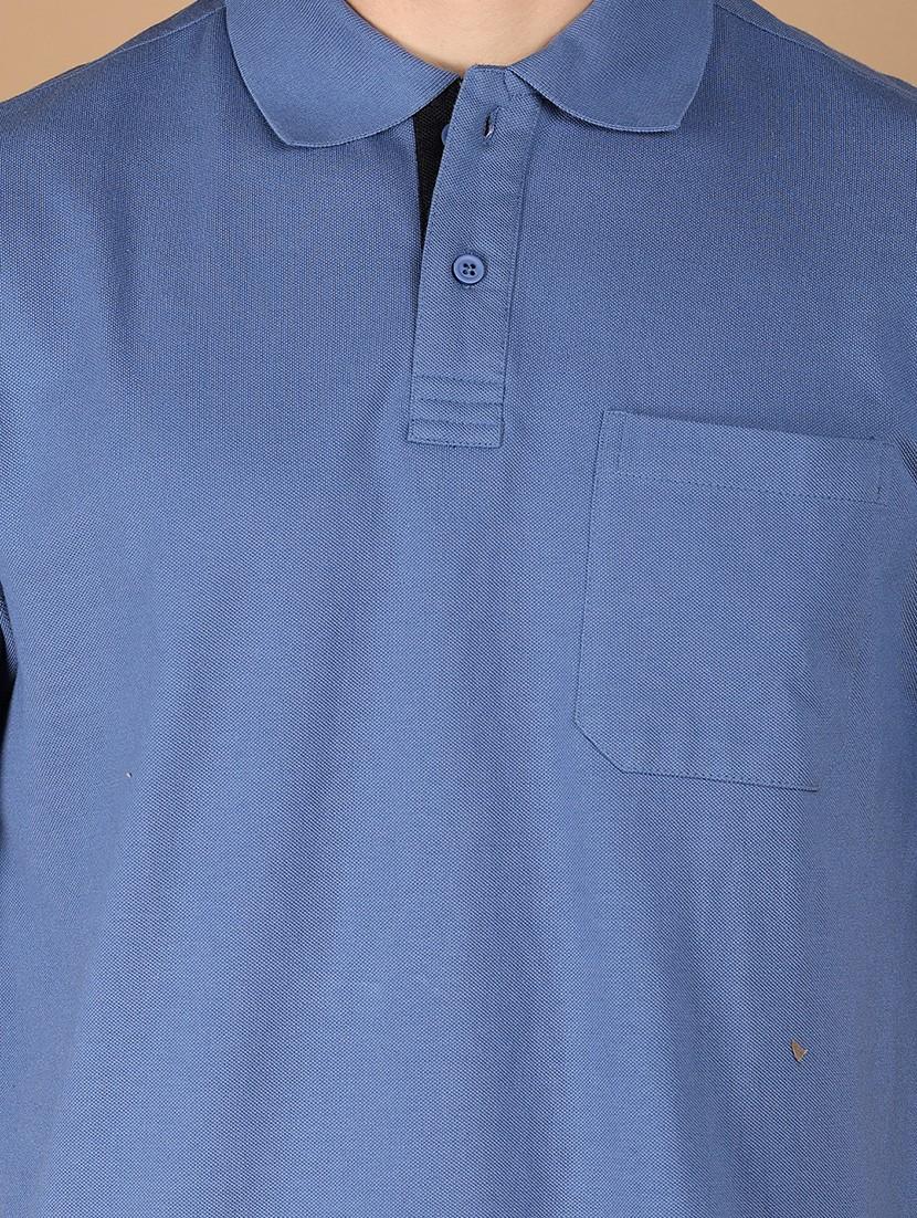 men solid short sleeve regular fit polo t-shirt - 21966544 - Standard Image - 4