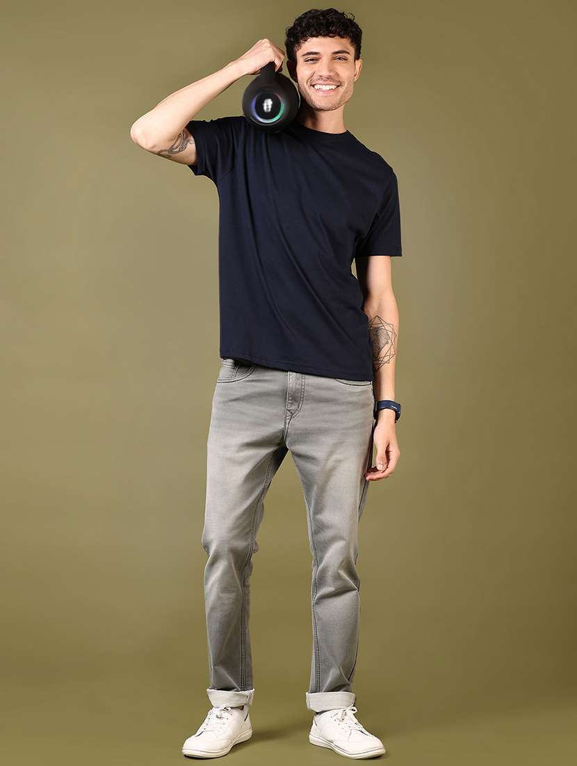 men solid short sleeve regular fit t-shirt - 21966545 -  Standard Image - 4