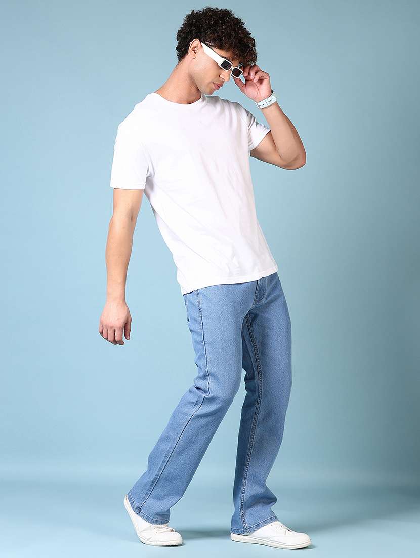 men solid round neck regular fit t-shirt - 21966550 -  Standard Image - 4