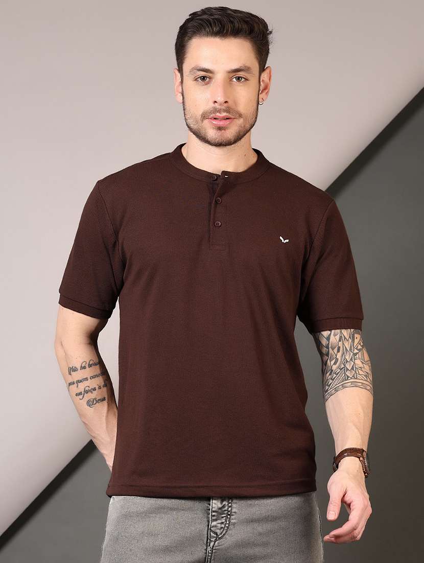 men solid short sleeve regular fit t-shirt - 21966570 -  Standard Image - 1