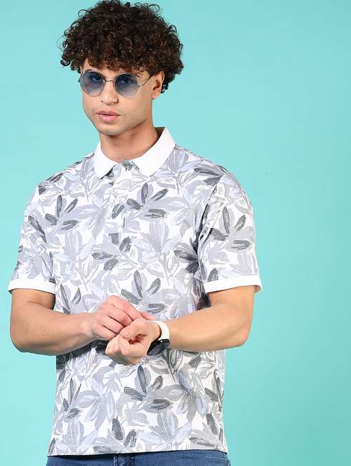 men printed short sleeve regular fit polo t-shirt - 21966571 - Standard Image - 0