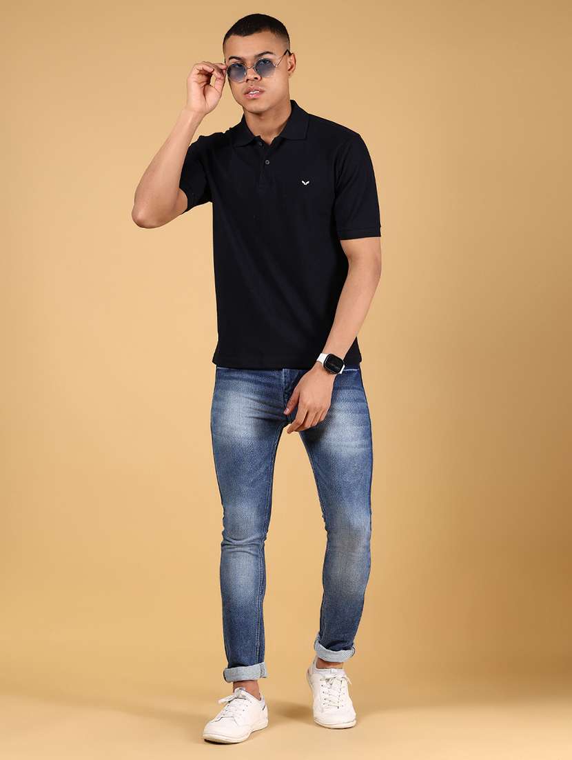 men solid short sleeve regular fit polo t-shirt - 21966576 -  Standard Image - 4