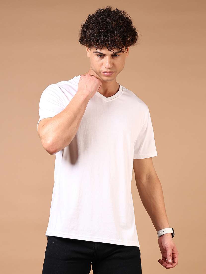 men solid short sleeve regular fit t-shirt - 21966582 -  Standard Image - 1