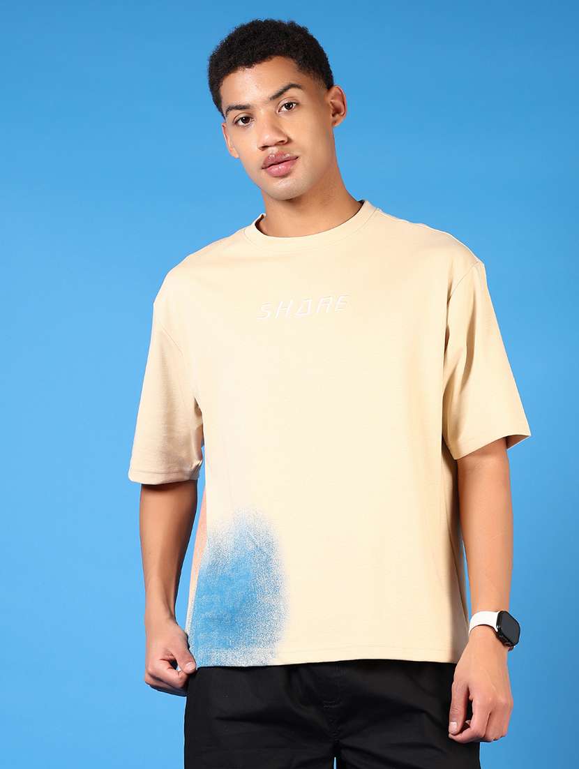 men back print short sleeve loose fit t-shirt - 21966584 -  Standard Image - 1