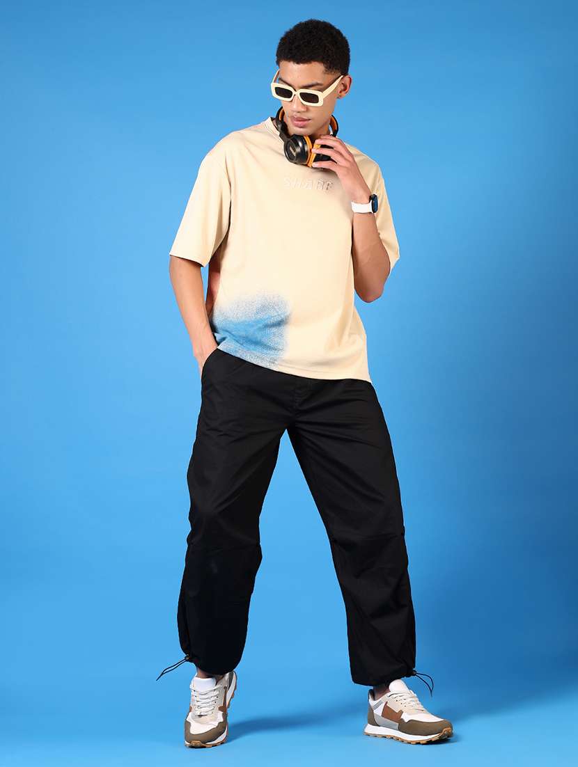 men back print short sleeve loose fit t-shirt - 21966584 -  Standard Image - 4