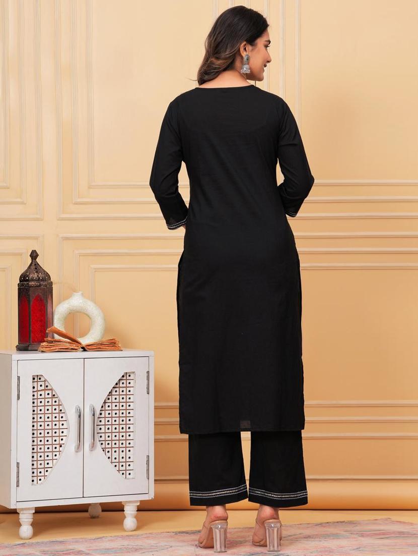 women three quarter sleeve kurta pant with dupatta set - 21966712 - Standard Image - 4