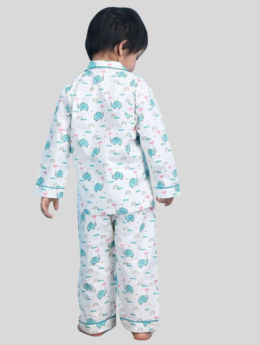 boys printed long sleeve nightwear pyjama set - 21966801 -  Standard Image - 4
