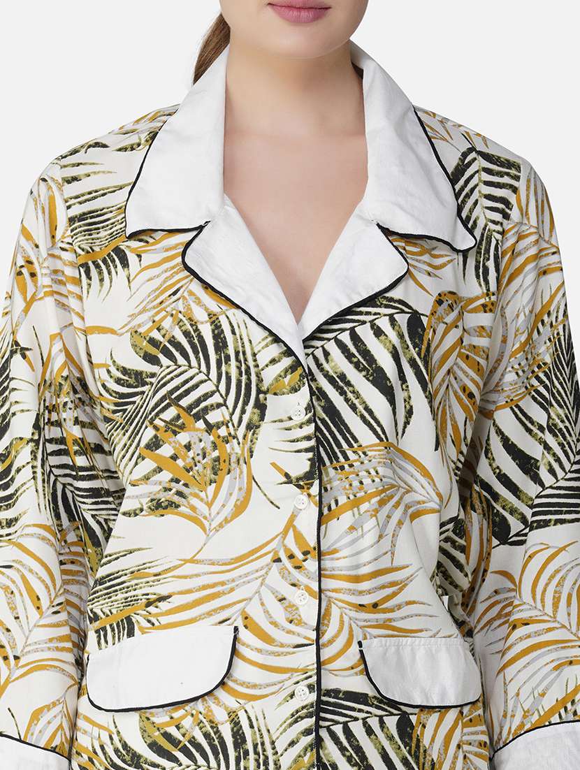 women printed nightwear pyjama set - 21966847 -  Standard Image - 4