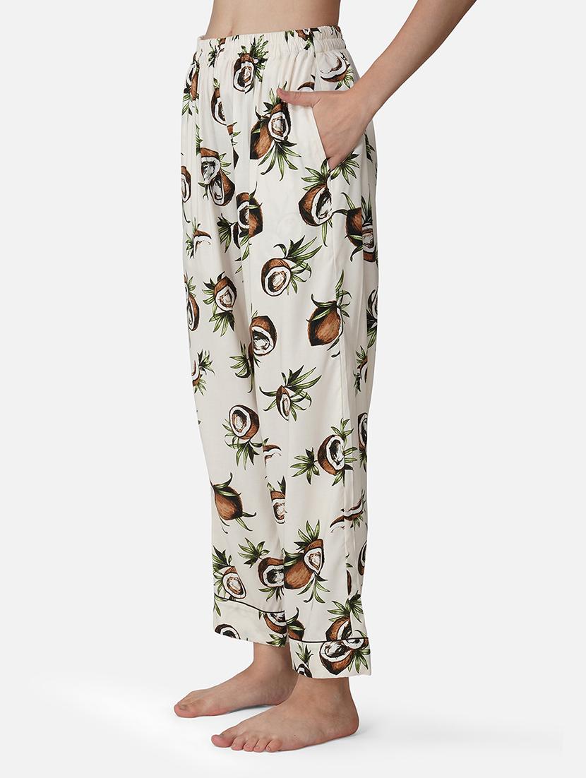 women printed long sleeve nightwear pyjama set - 21966855 - Standard Image - 4