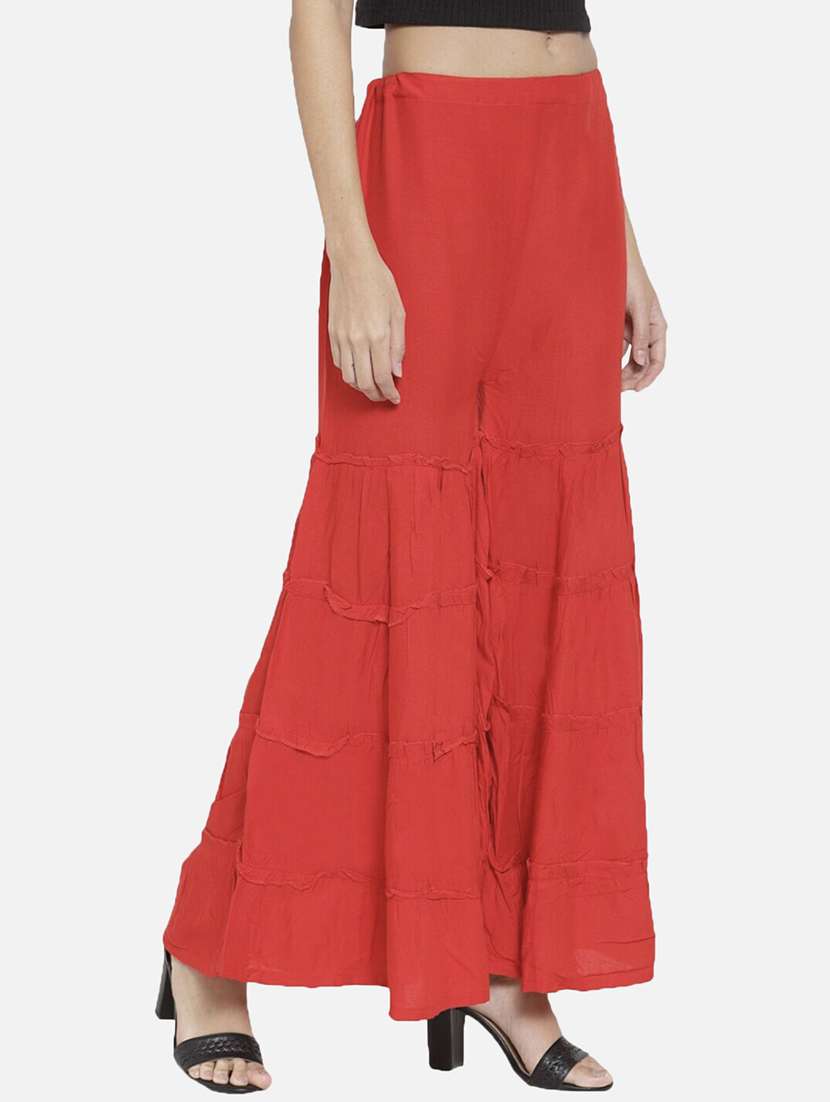 women solid mid rise sharara - 21966925 -  Standard Image - 1