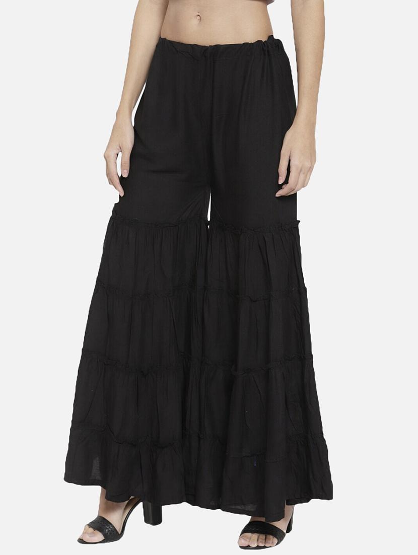 women solid mid rise sharara - 21966936 -  Standard Image - 1