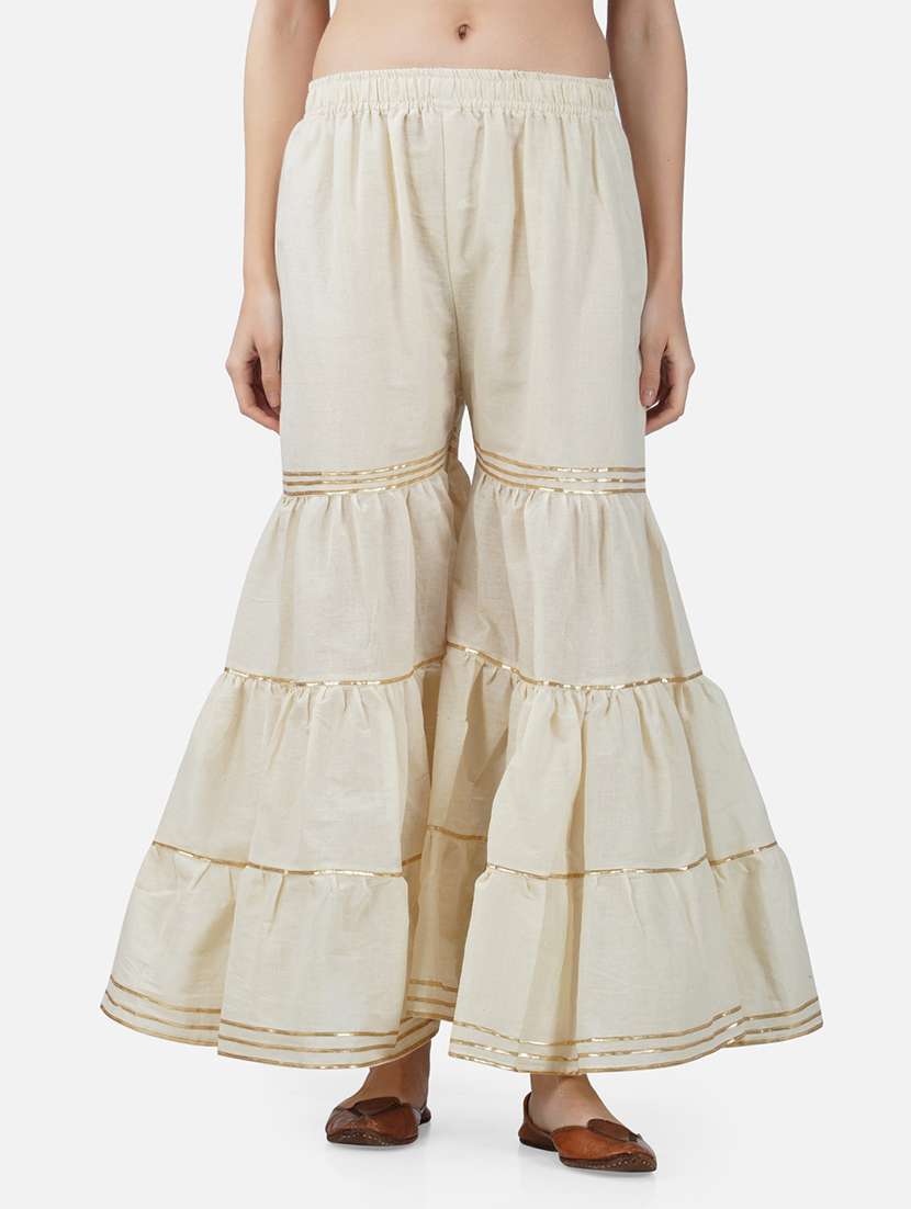 women solid with work mid rise gotta work sharara