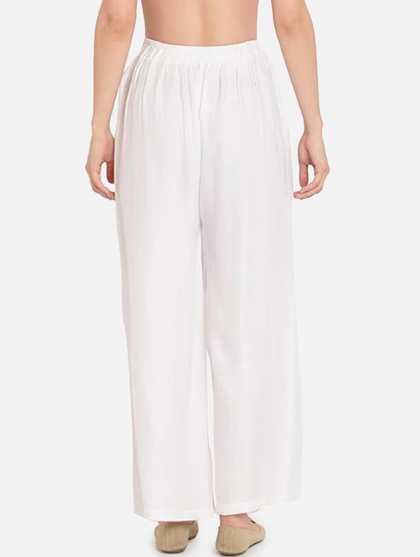 women pack of 2 solid flared palazzo - 21966945 -  Standard Image - 1