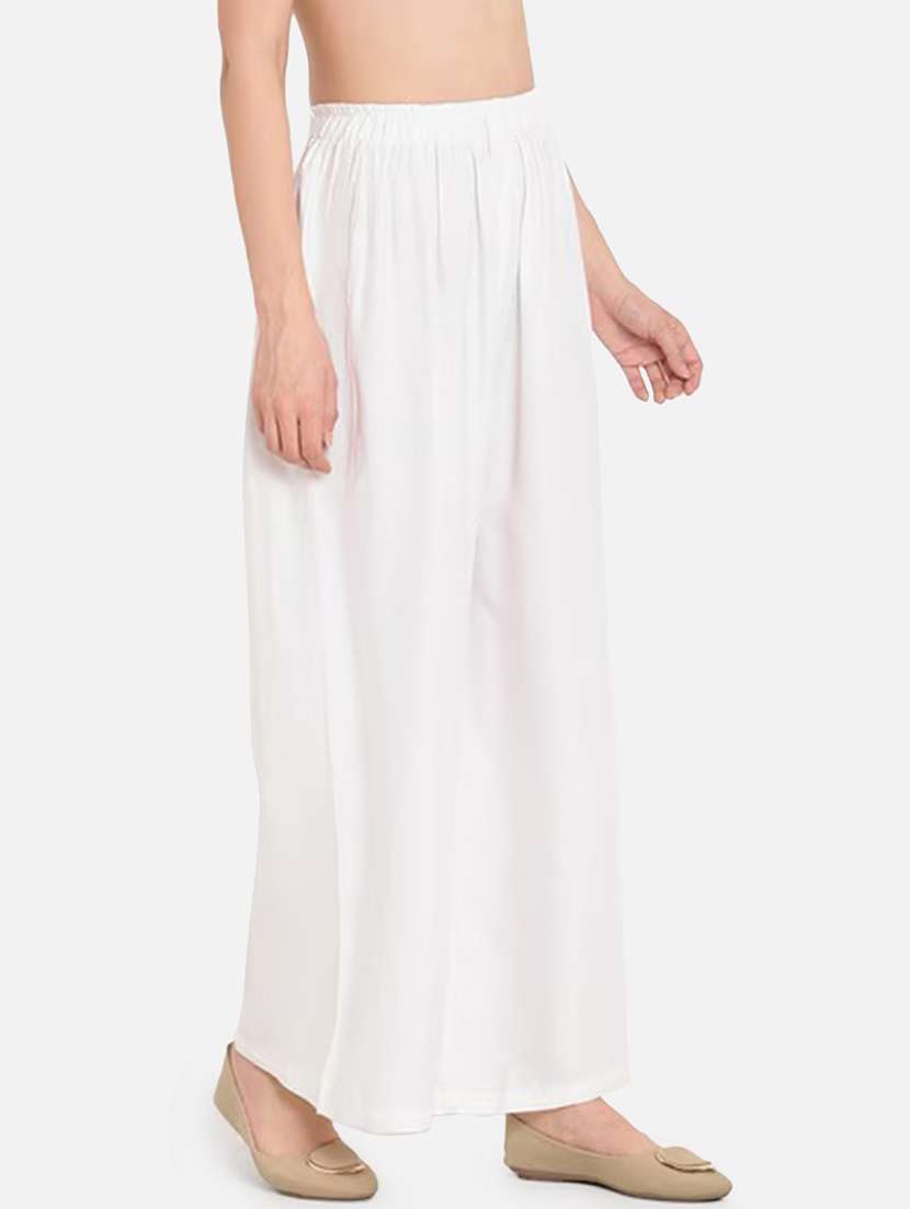 women pack of 2 solid flared palazzo - 21966952 -  Standard Image - 1