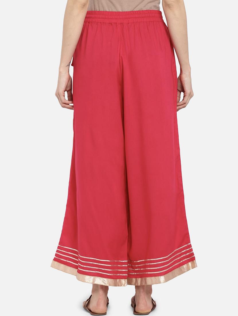 women printed mid rise flared palazzo - 21966959 -  Standard Image - 1