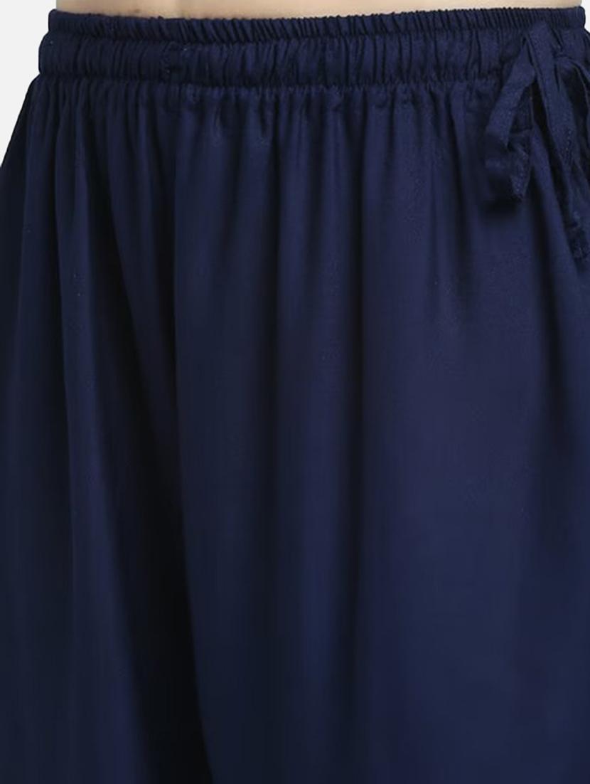 women solid high rise flared palazzo - 21966982 - Standard Image - 4