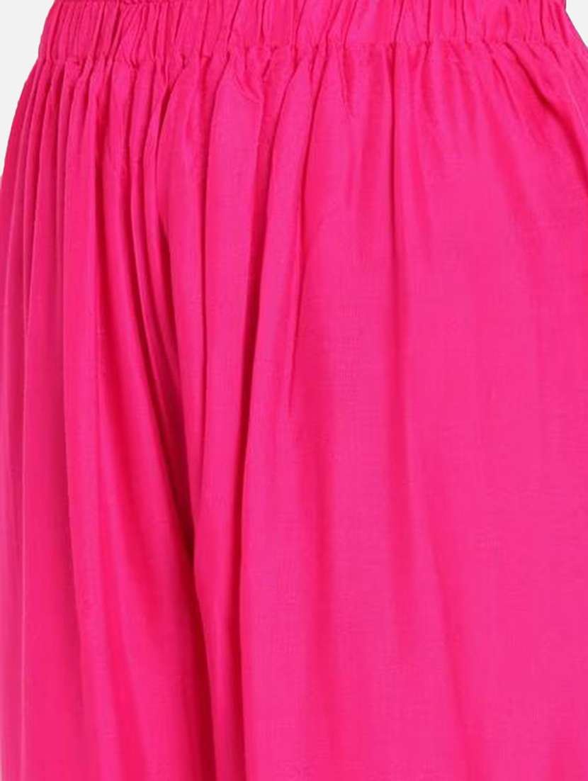 women solid high rise flared palazzo - 21966986 -  Standard Image - 4