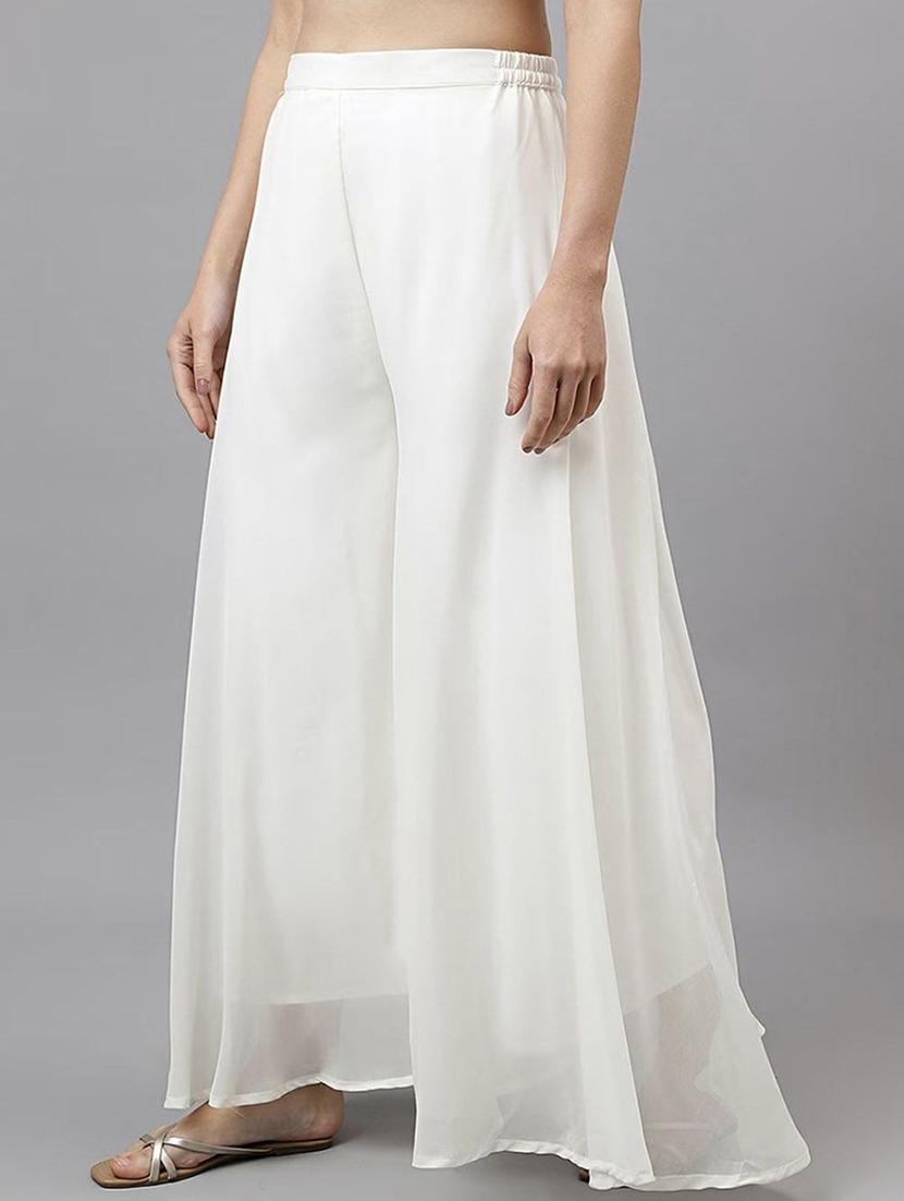 women solid mid irse flared palazzo - 21966994 -  Standard Image - 1