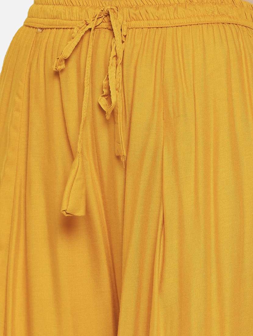 women solid high rise flared palazzo - 21967004 -  Standard Image - 4