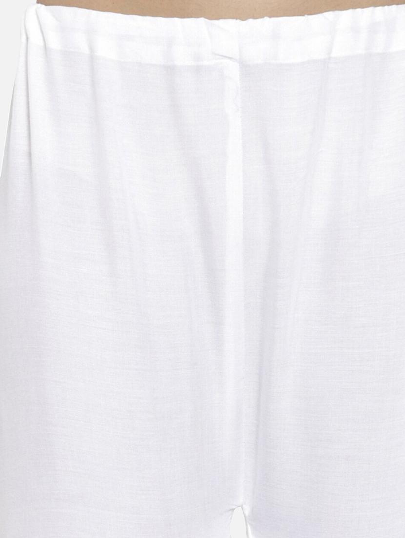 women white solid mid rise sharara - 21967005 - Standard Image - 4
