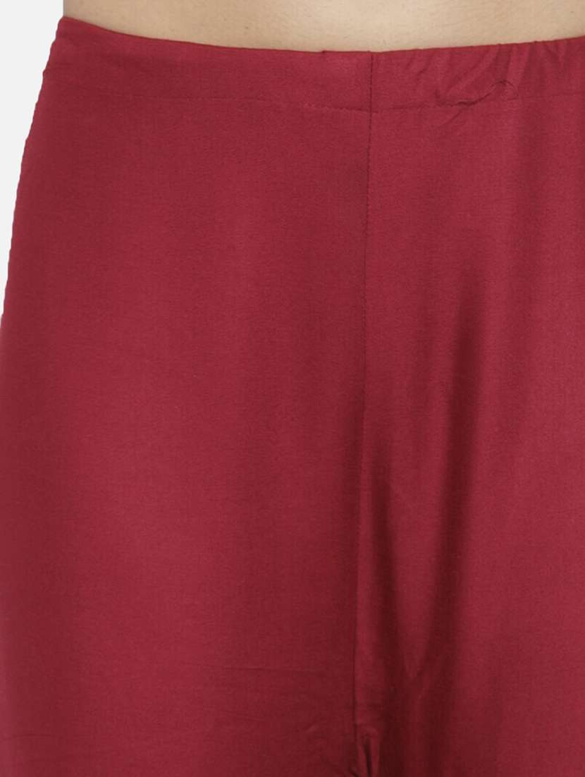 women solid mid rise sharara - 21967015 -  Standard Image - 4