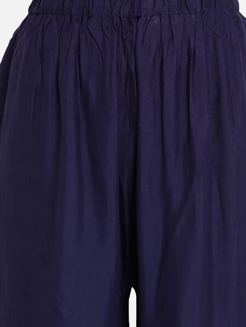 women solid high rise flared palazzo - 21967033 - Standard Image - 4