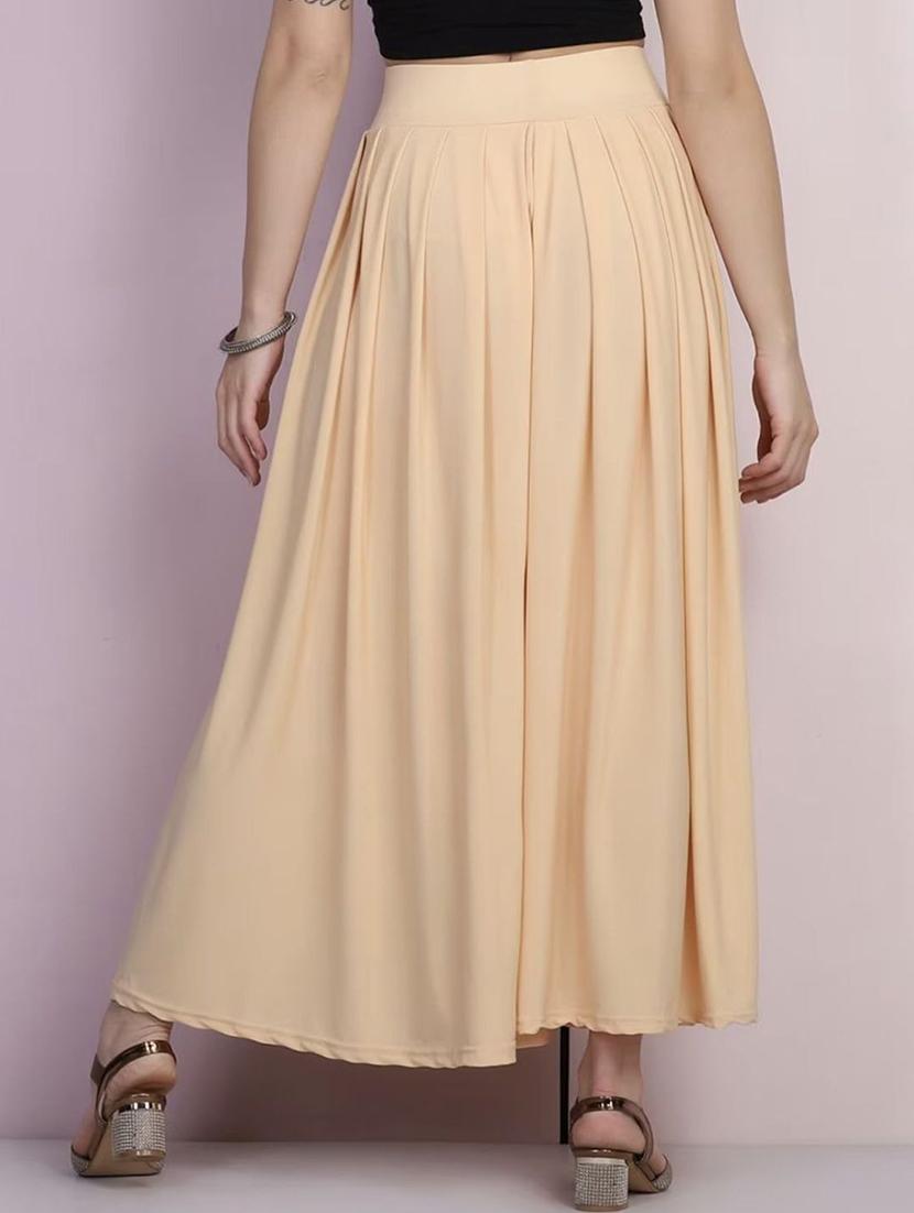 women solid mid rise flared palazzo - 21967050 - Standard Image - 1