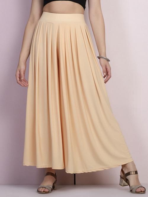 women solid mid rise flared palazzo - 21967057 -  Standard Image - 0