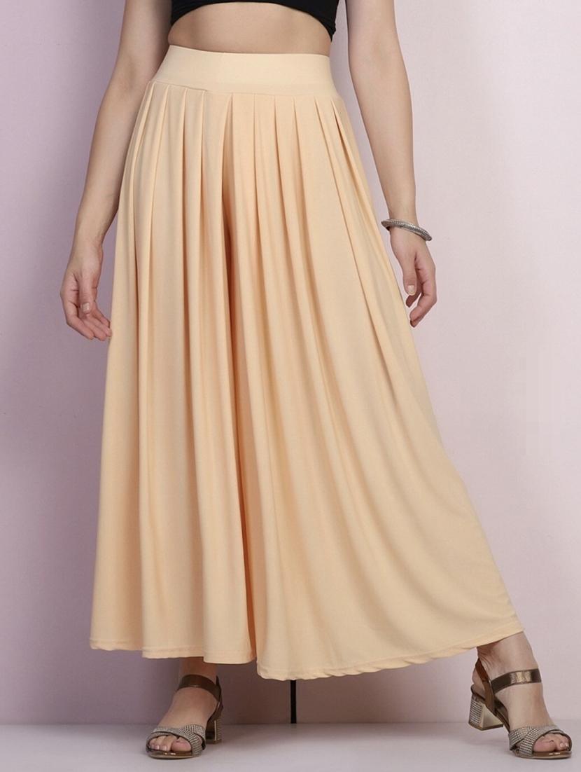 women solid mid rise flared palazzo - 21967057 -  Zoom Image - 0