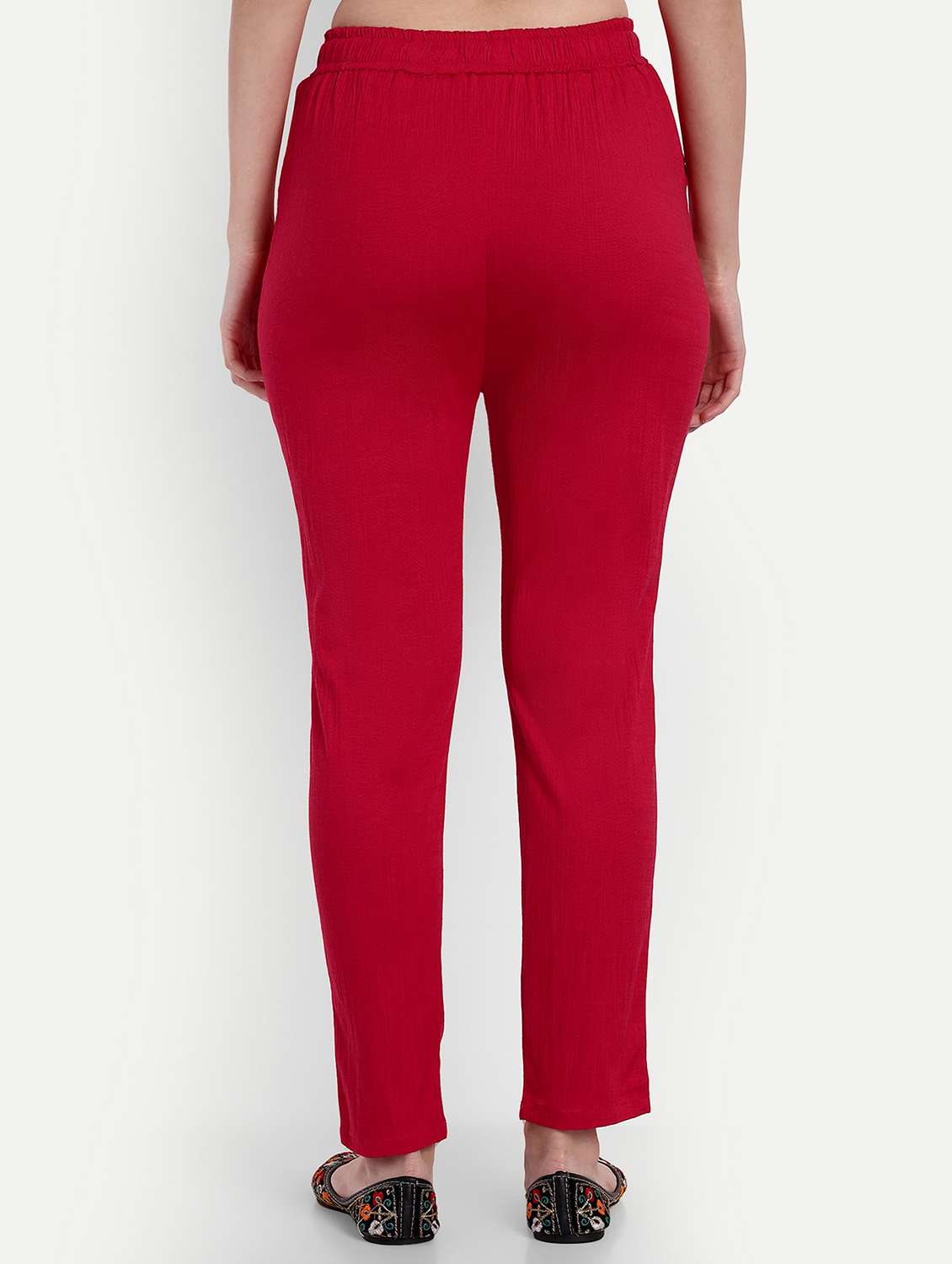 women solid slim fit tapered pant  - 21967070 -  Standard Image - 1