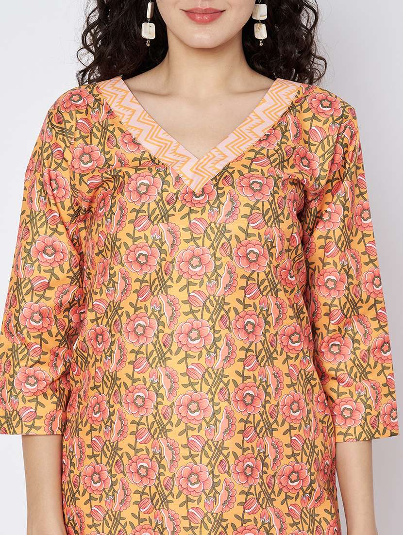 women three quarter sleeve kurta pant with dupatta set - 21967104 -  Standard Image - 4