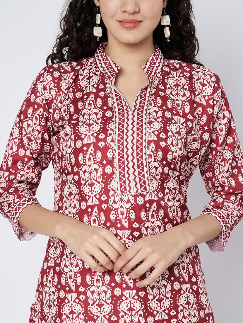 women three quarter sleeve kurta pant with dupatta set - 21967107 - Standard Image - 4