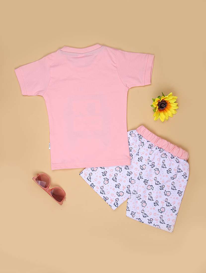 boys printed t-shirt & shorts twin set  - 21967848 -  Standard Image - 1