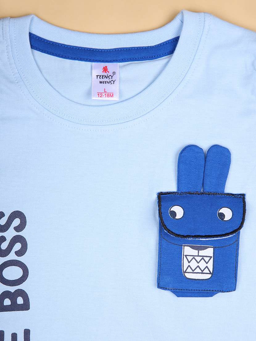 boys printed t-shirt & shorts twin set  - 21967853 -  Standard Image - 4