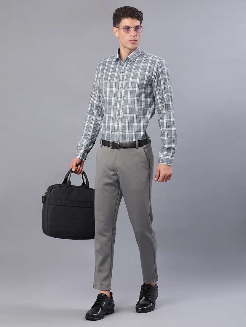 men checkered long sleeve regualr fit formal shirt - 21967866 -  Standard Image - 4