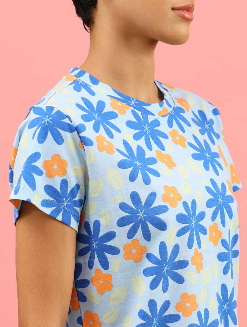 women printed nightwear pyjama set - 21967900 -  Standard Image - 4