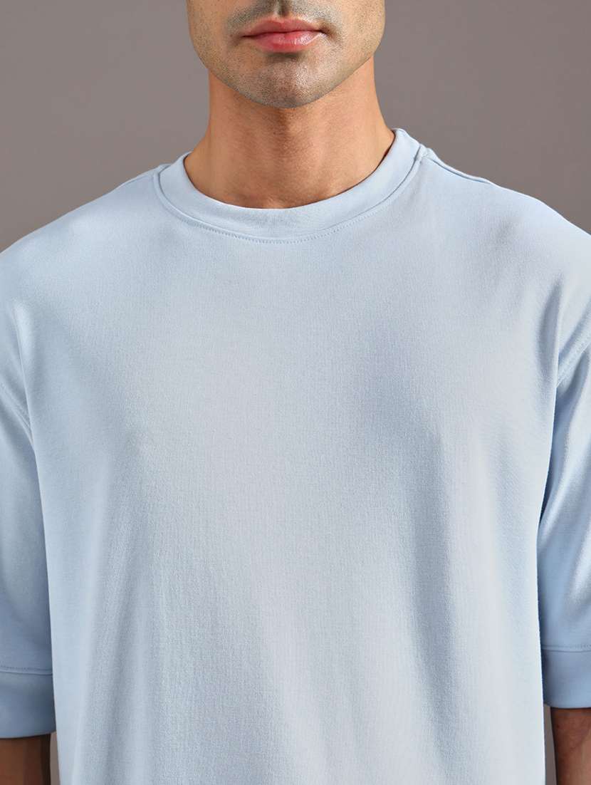 men solid short sleeve loose fit t-shirt - 21967949 -  Standard Image - 4