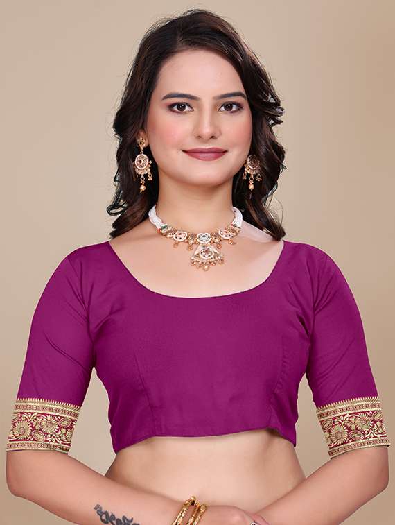 women self design banarasi saree with blouse - 21967987 - Standard Image - 4