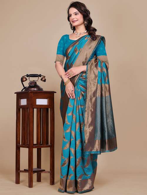 women self design banarasi saree with blouse - 21967988 - Standard Image - 0