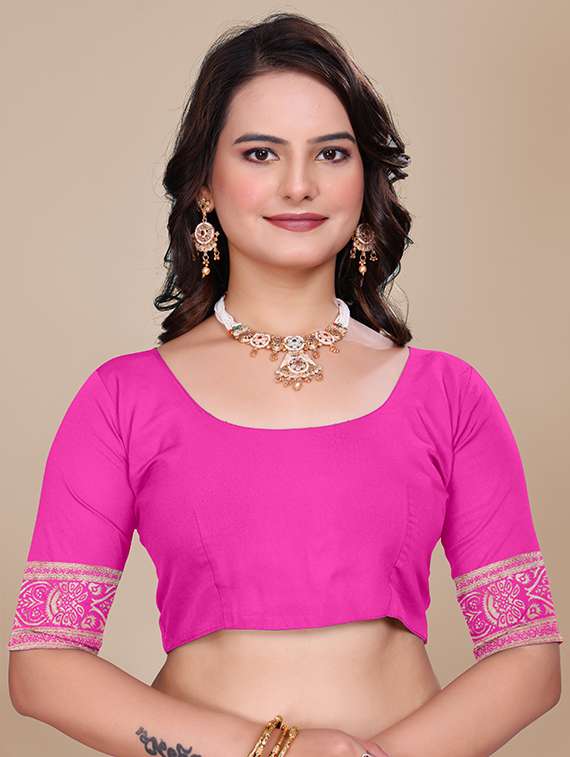 women self design banarasi saree with blouse - 21967989 -  Standard Image - 4