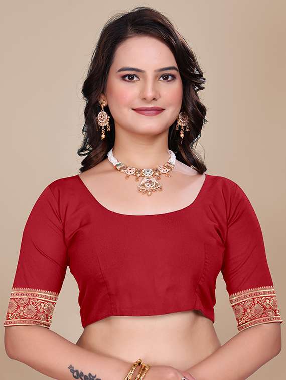 women self design banarasi saree with blouse - 21967990 -  Standard Image - 4