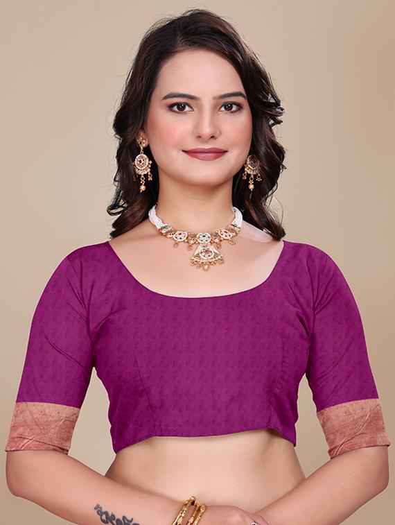 women self design banarasi saree with blouse - 21967993 - Standard Image - 4