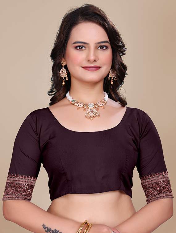 women self design banarasi saree with blouse - 21967994 - Standard Image - 4