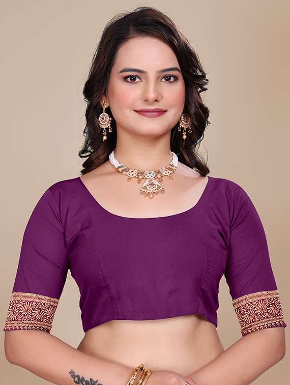 women self design banarasi saree with blouse - 21968001 -  Standard Image - 4