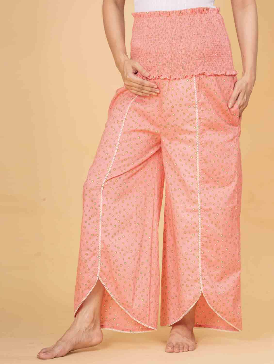 women coral printed high rise bottomwear - 21968004 -  Standard Image - 1